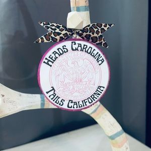 Heads Carolina, tails California car freshie